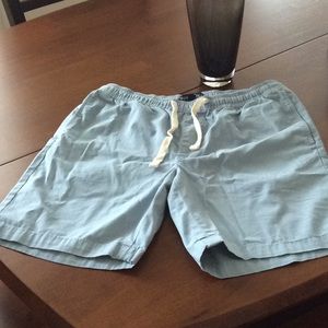 J. Crew men’s board shorts. Unlined light blue